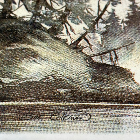 Vintage THE MOON By Sue Coleman Native Design Tile And Cork Trivet Wall Hanging - Picture 4 of 6